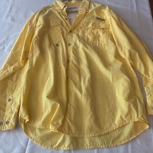 Columbia Sunlit Yellow Outdoor Shirt